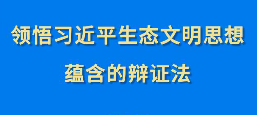 第一觀察︱領(lǐng)悟習近平生態(tài)文明思想蘊含的辯證法